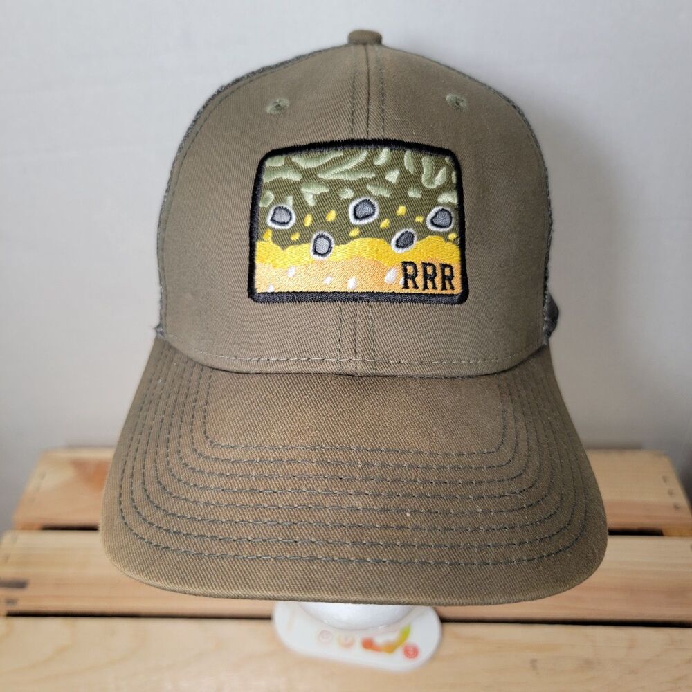 Ouray Trucker Hat Snap Back "Red Rock Ranch, Kelly WY" Army Green